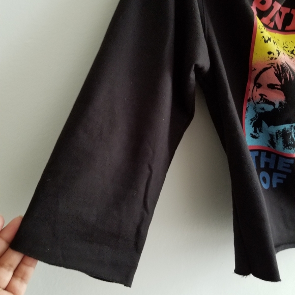 Pink Floyd Black Off The Shoulder Sweatshirt - Picture 3 of 6